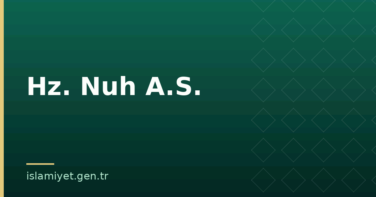 Hz. Nuh A.S. | İslamiyet.gen.tr