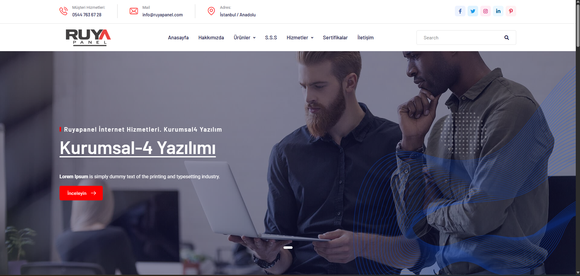 Ruyapanel Kurumsal Web Site Yazılım Hizmetleri Kurumsalv4