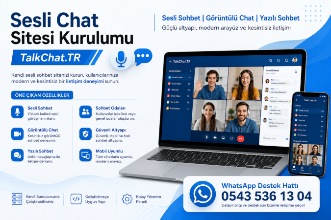 Sesli Sohbet Sistemleri - Türkiye'nin Sesli ve Görüntülü Sohbet Yazılım Sistemleri - TalkChat.TR