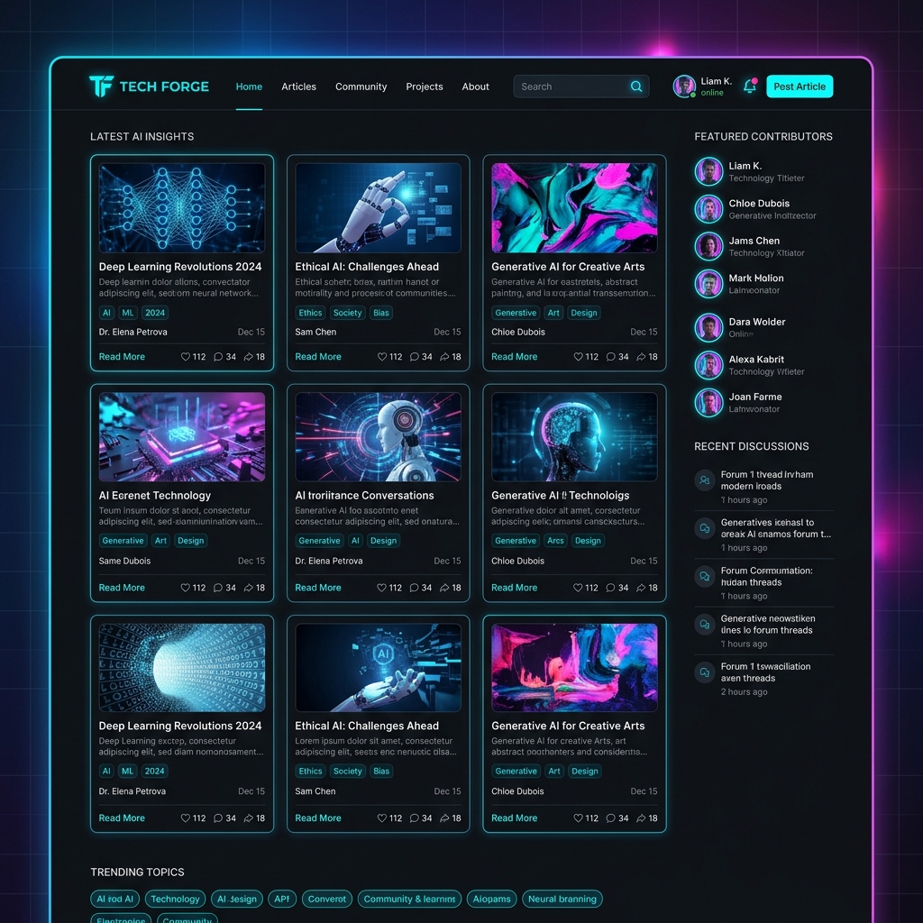 Yapay Zeka Blog & Portal Scripti (AI Club TR)
