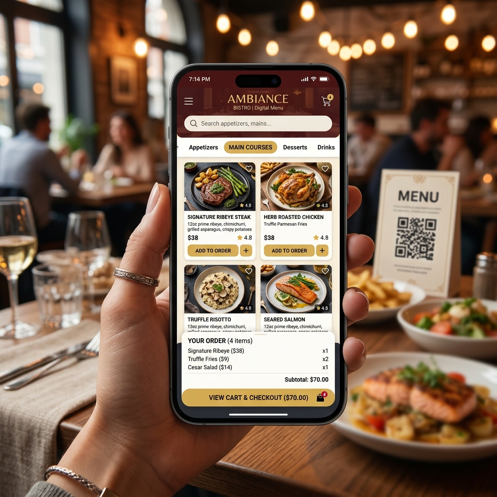 Restoran & QR Sipariş Otomasyonu V2