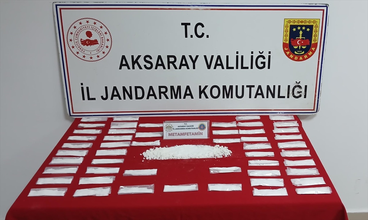 Aksaray'da uyuşturucu operasyonunda zanlı tutuklandı, 1 kilo metamfetamin bulundu