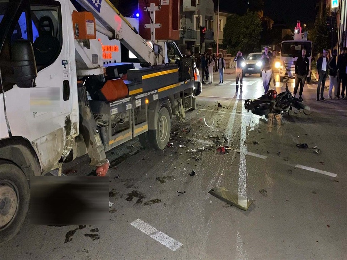 Bursa İnegöl'de motosiklet-vinç kazasında yaralanan Mustafa Can Öztürk 5 gün sonra öldü